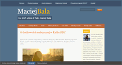 Desktop Screenshot of maciejbala.pl